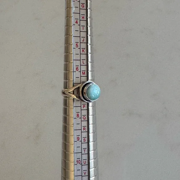 NWOT Sundance Pale Sky Ring, Larimar, Sterling Silver